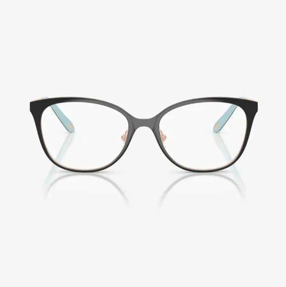 Tiffany & Co. Black and Gold Glasses with Blue Accents TF1130 Eyeglasses - Picture 4 of 17